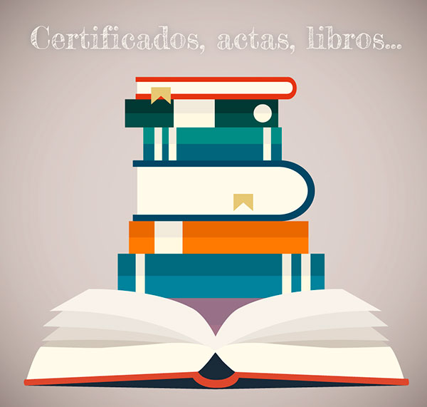 certificados actas libros