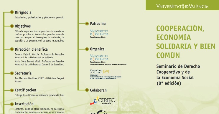 8º Seminario de Derecho Cooperativo y de la Economía Social