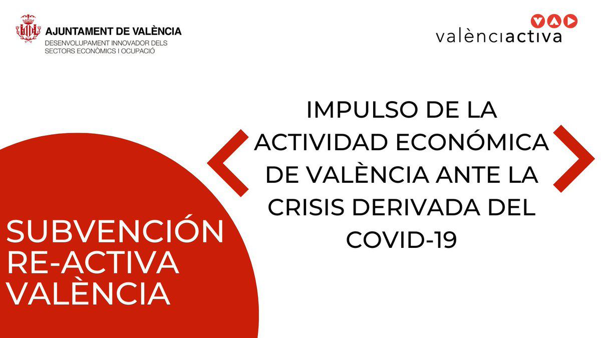 L'Ajuntament de València convoca ajudes ‘RE-ACTIVA’ per a autònoms i pimes de la ciutat