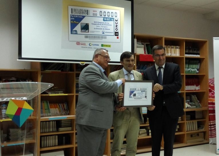 La Unión Española de Cooperativas de Enseñanza, protagonista del cupón de la ONCE del 18 de octubre