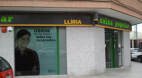 CAIXA POPULAR obri nova oficina a Llíria