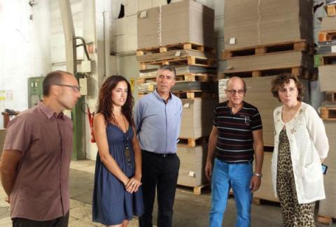El conseller d'Economia Sostenible visita la cooperativa Cartonajes Aitana de Cocentaina