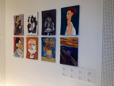 Simbols colabora con el centro de Educación especial Vall Blanca en la organización de una exposición artística 