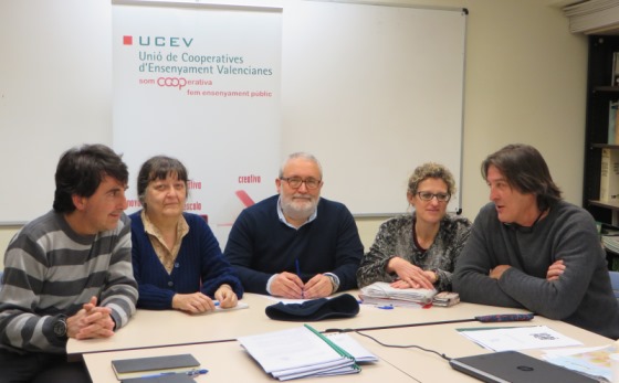 L'UCEV demana a la FE CCOO-PV el suport del sindicat en casos de transformació de centres privats en cooperatives d'ensenyament