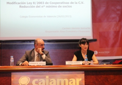 El Col·legi d'Economistes de València organitza una sessió sobre la forma empresarial cooperativa en col•laboració amb FEVECTA