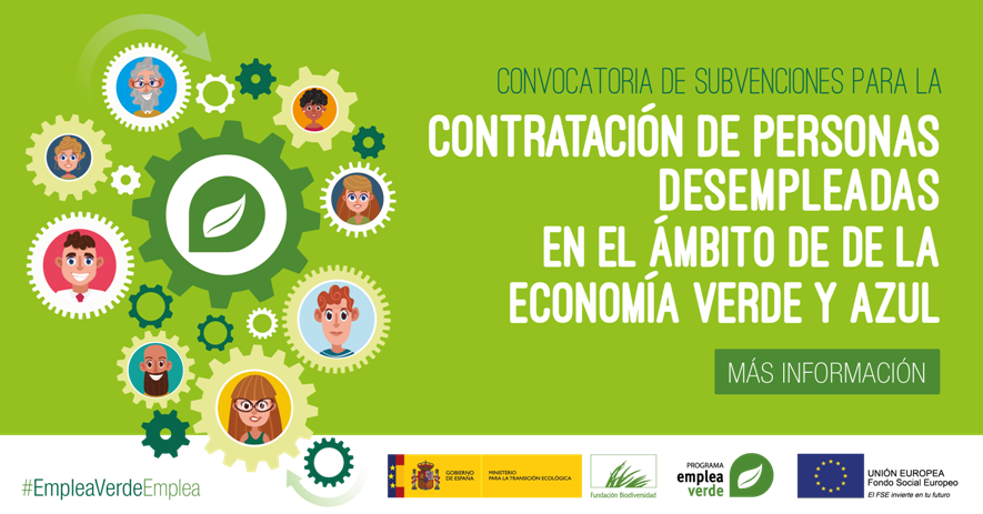 2 milions d'euros per a fomentar la contractació de persones desocupades en el sector de l'economia verda i blava