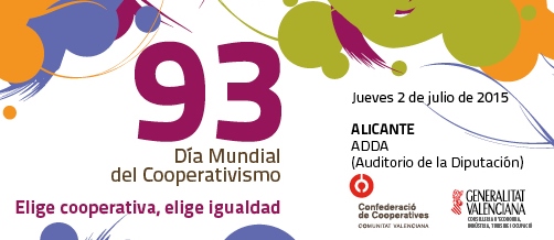 Alicante acogerá en julio la 93ª edición del Día Mundial del Cooperativismo