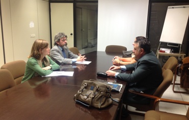 Emilio Sampedro es reuneix amb el subdirector general d'Ordenació i Normativa de Transport