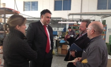 El presidente de FEVECTA visita las cooperativas Uniplan y Serlicoop