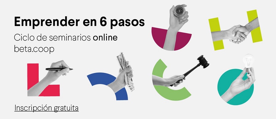 La cooperativa de emprendedores Betacoop iniciará en febrero el ciclo gratuito de seminarios on line ‘EMPRENDER EN 6 PASOS’